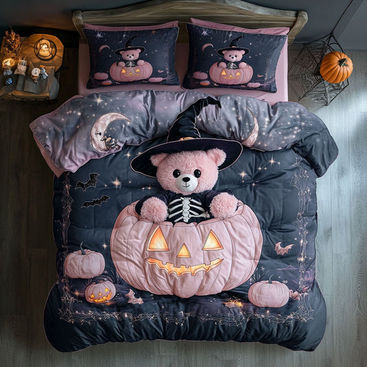 Pumpkin Princess Teddy Bear WN1208062CL Duvet Cover Set