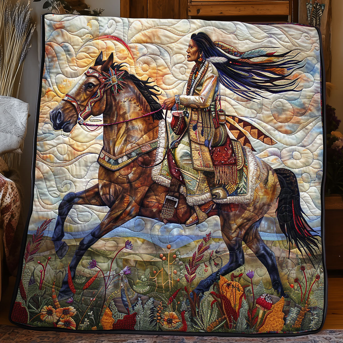 Native American WJ1004011CL Quilt