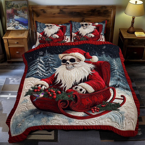 Skull Santa Claus WY0712083CL Duvet Cover Set