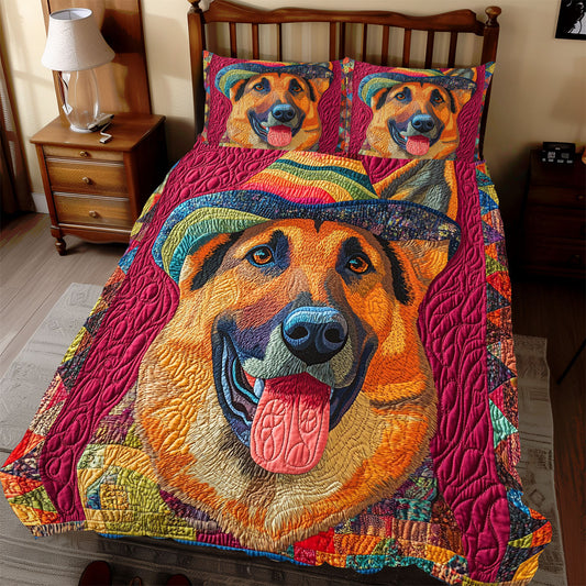 Happy German Shepherd WX1012049CL Duvet Cover Set