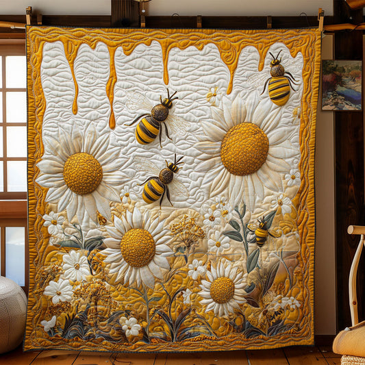 Sweet Daisy Garden WY2403037CL Quilt
