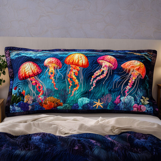 Luminous Jellyfish Night KL3112031CL Quilted Headboard Slipcover