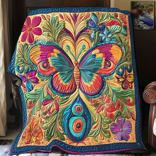 Hippie Butterfly WY2001086CL Quilt