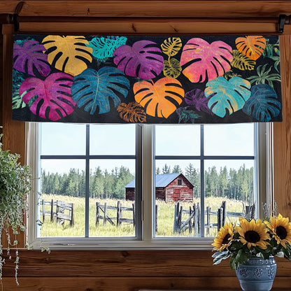 Monstera Breeze WN0307103CL Quilted Valance
