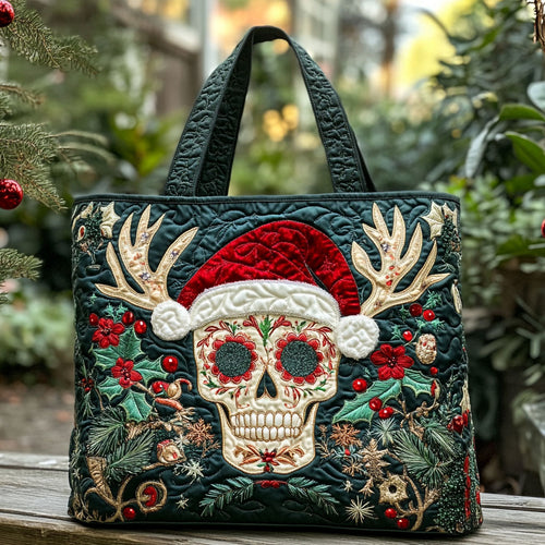 Frost Skull Magic WN0310023CL Quilted Tote Bag