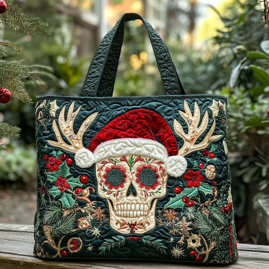 Frost Skull Magic WN0310023CL Quilted Tote Bag