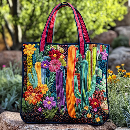 Mystic Cactus WN2209051CL Quilted Tote Bag