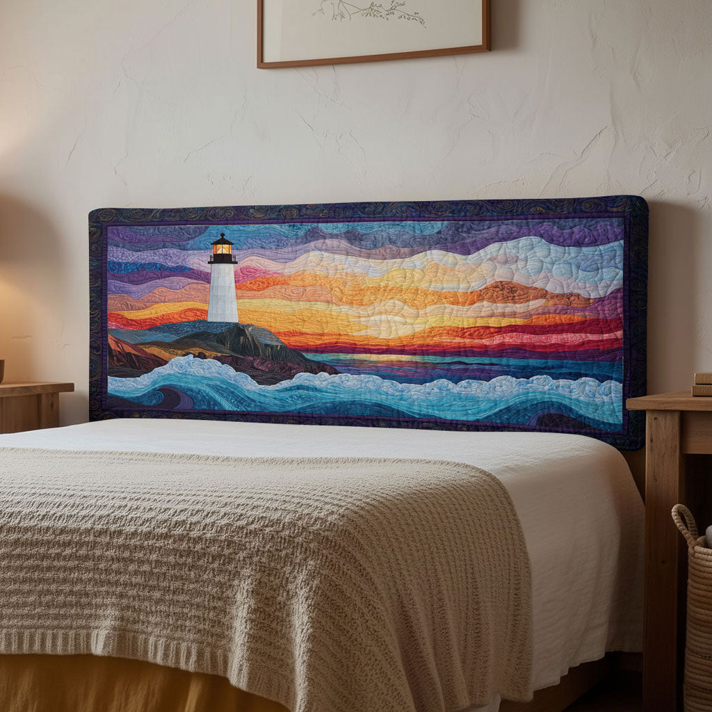 Lighthouse Seabreeze Glow WN1112168CL Quilted Headboard Slipcover
