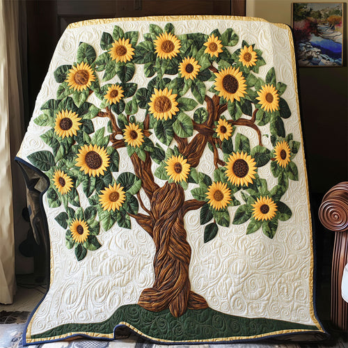 Sunflower In Tree WY2101080CL Quilt