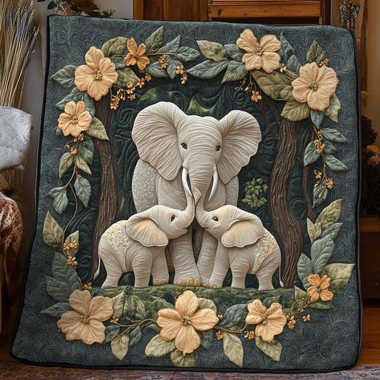 Family Elephant WX1306014CL Quilt