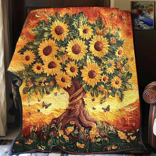 Sunflower Tree Of Life WY0901054CL Quilt