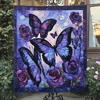 Purple Butterfly WU1810010CL Quilt