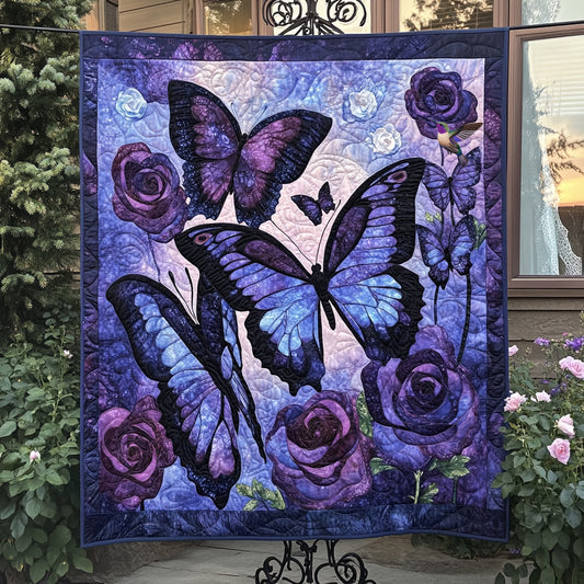 Purple Butterfly WU1810010CL Quilt