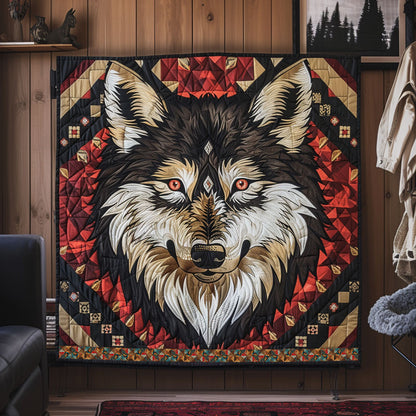 Native American Wolf WJ2410015CL Quilt