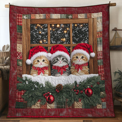 Cat Winter Cabin WN1411019CL Quilt
