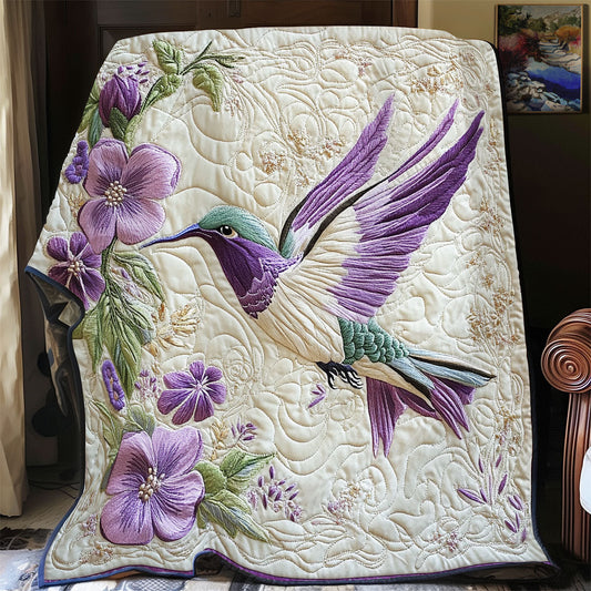 Floral Hummingbird WX0303079CL Quilt
