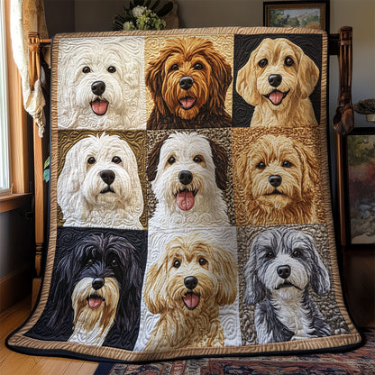 Cute Dog Portrait WY1202091CL Quilt
