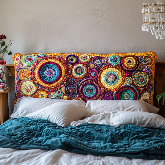 Patchwork Carnival Mandala KL3012019CL Quilted Headboard Slipcover