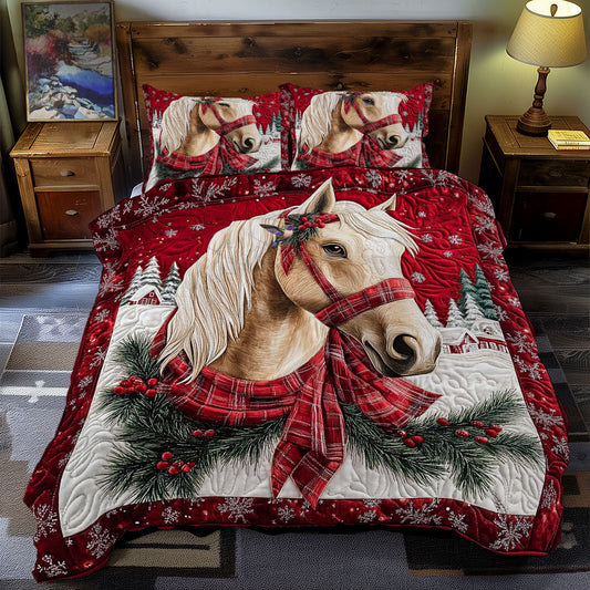 Christmas Horse WY0512039CL Duvet Cover Set