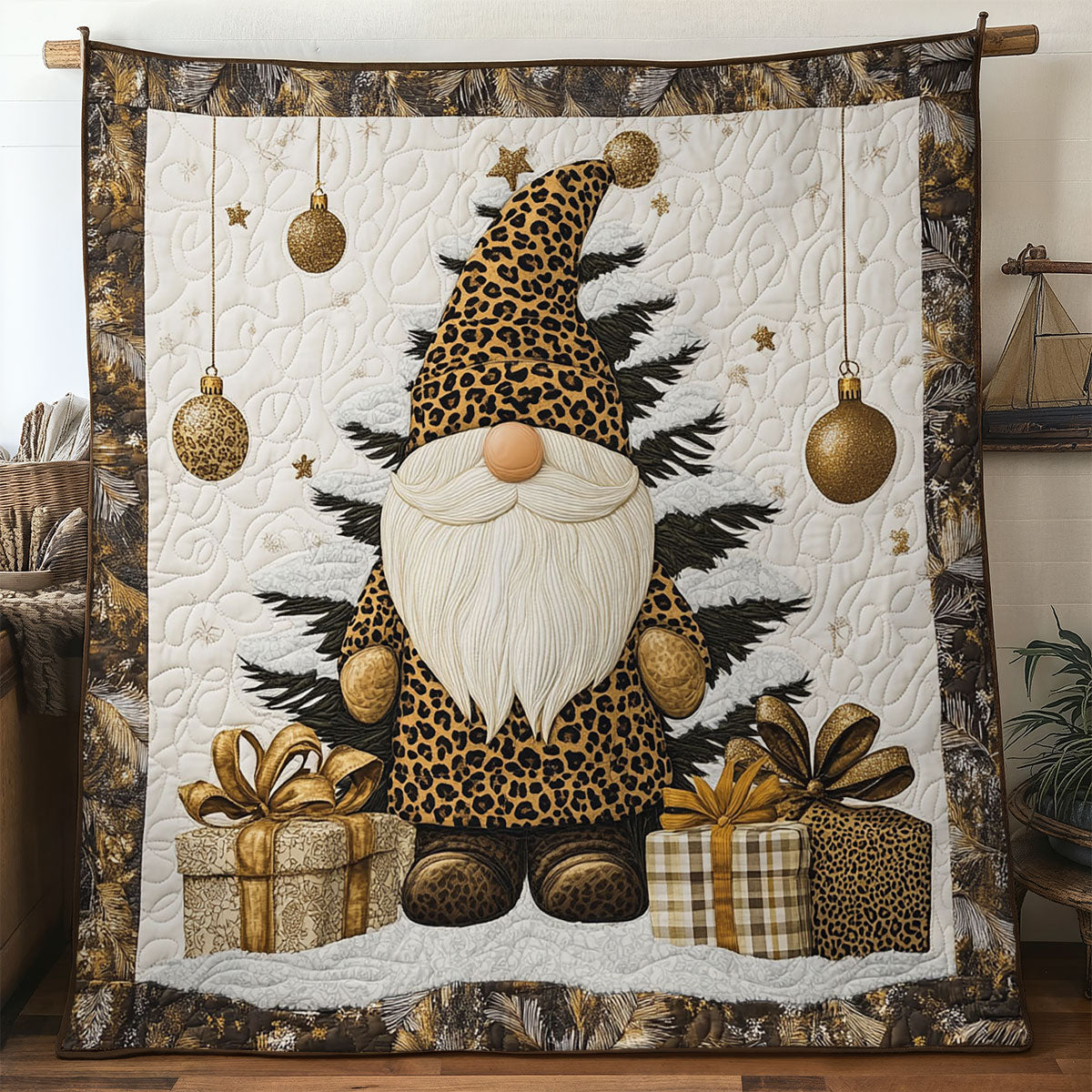 Glam Gnome Noel WN1207026CL Quilt