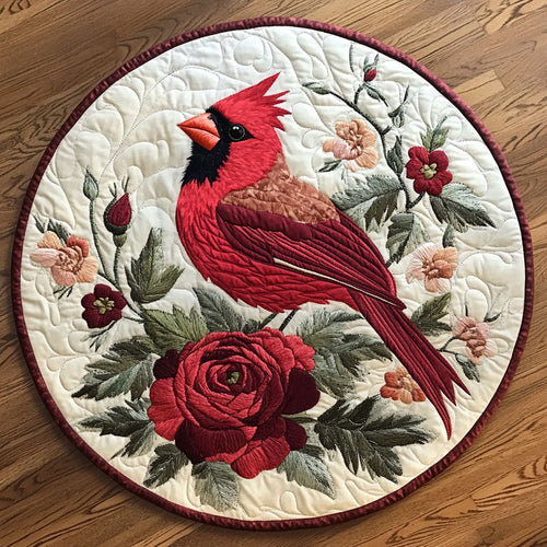 Roses Cardinal CP1004041CL Quilted Round Mat