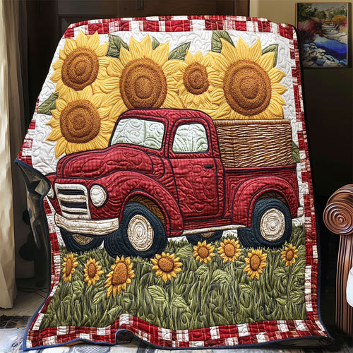 Red Truck Bloom CW1707046CL Quilt