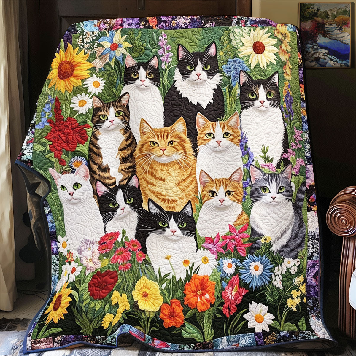 Blossom & Whiskers YR2001015CL Quilt