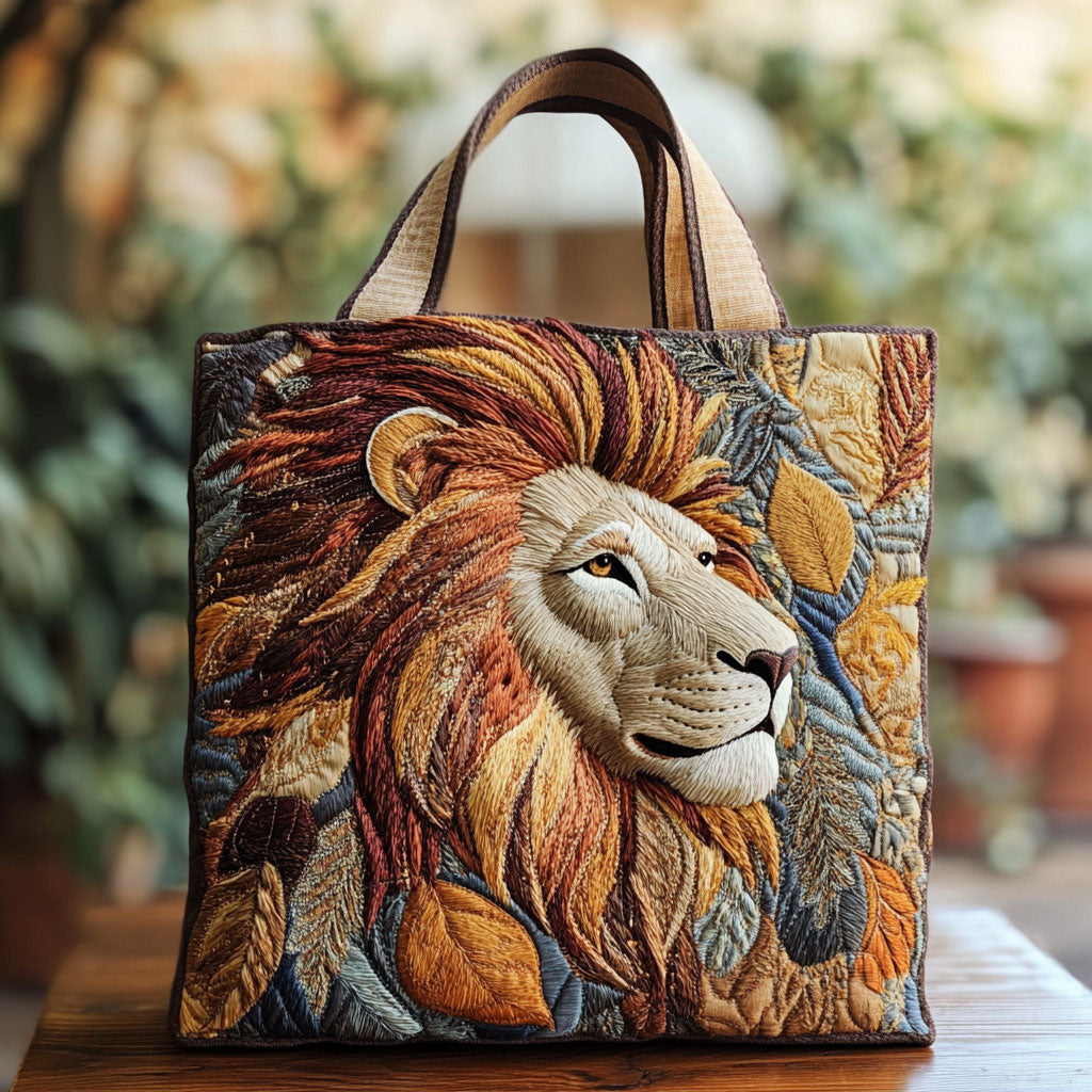 Lion Charm CW1001007CL Quilted Tote Bag