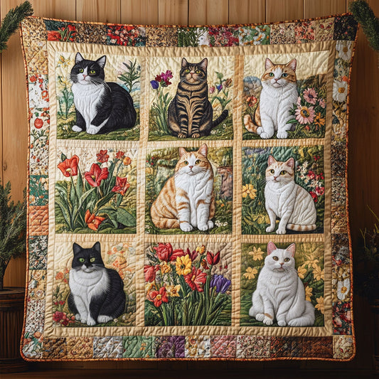 Floral Soul Cat WN0611042CL Quilt