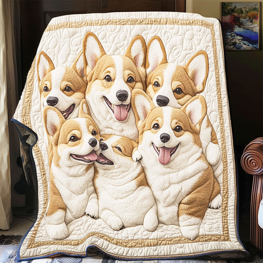 Snuggle Corgi Buddy CW0307044CL Quilt