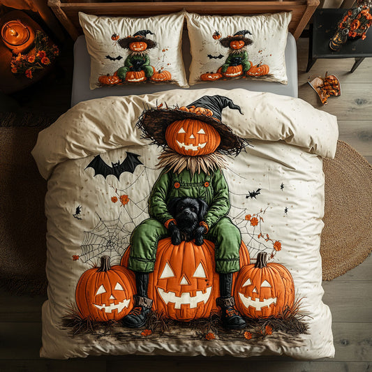 Dog And Scarecrow Delight WN0508008CL Duvet Cover Set