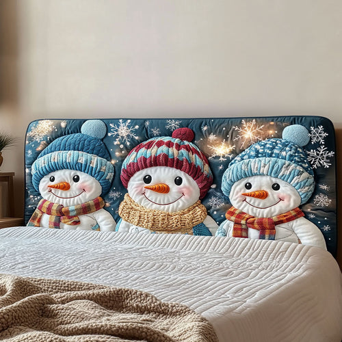 Winter Pal Snowman WN3112051CL Quilted Headboard Slipcover