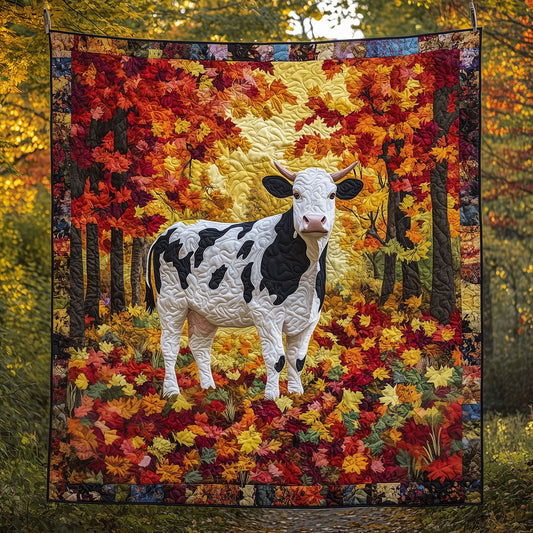 Cow In Autumn Forest LT1909006CL Quilt