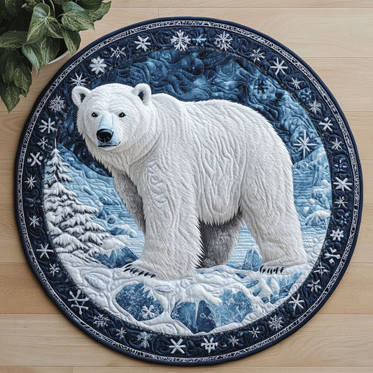 Polar Bear CW0207036CL Quilted Round Mat