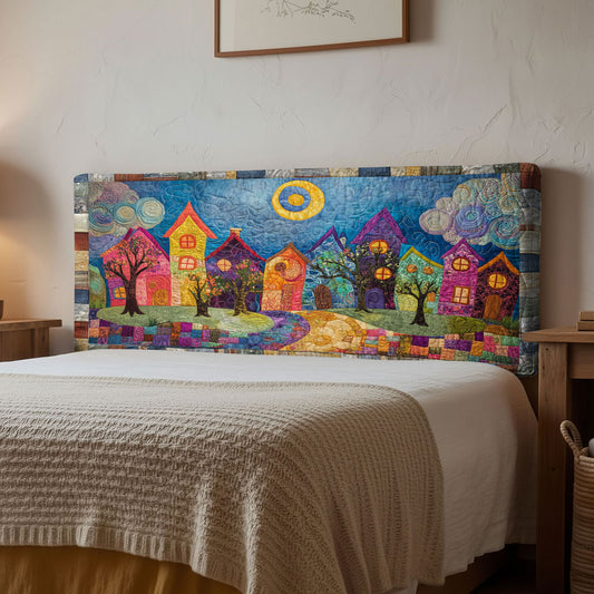 Village Color Whimsy WN1112196CL Quilted Headboard Slipcover