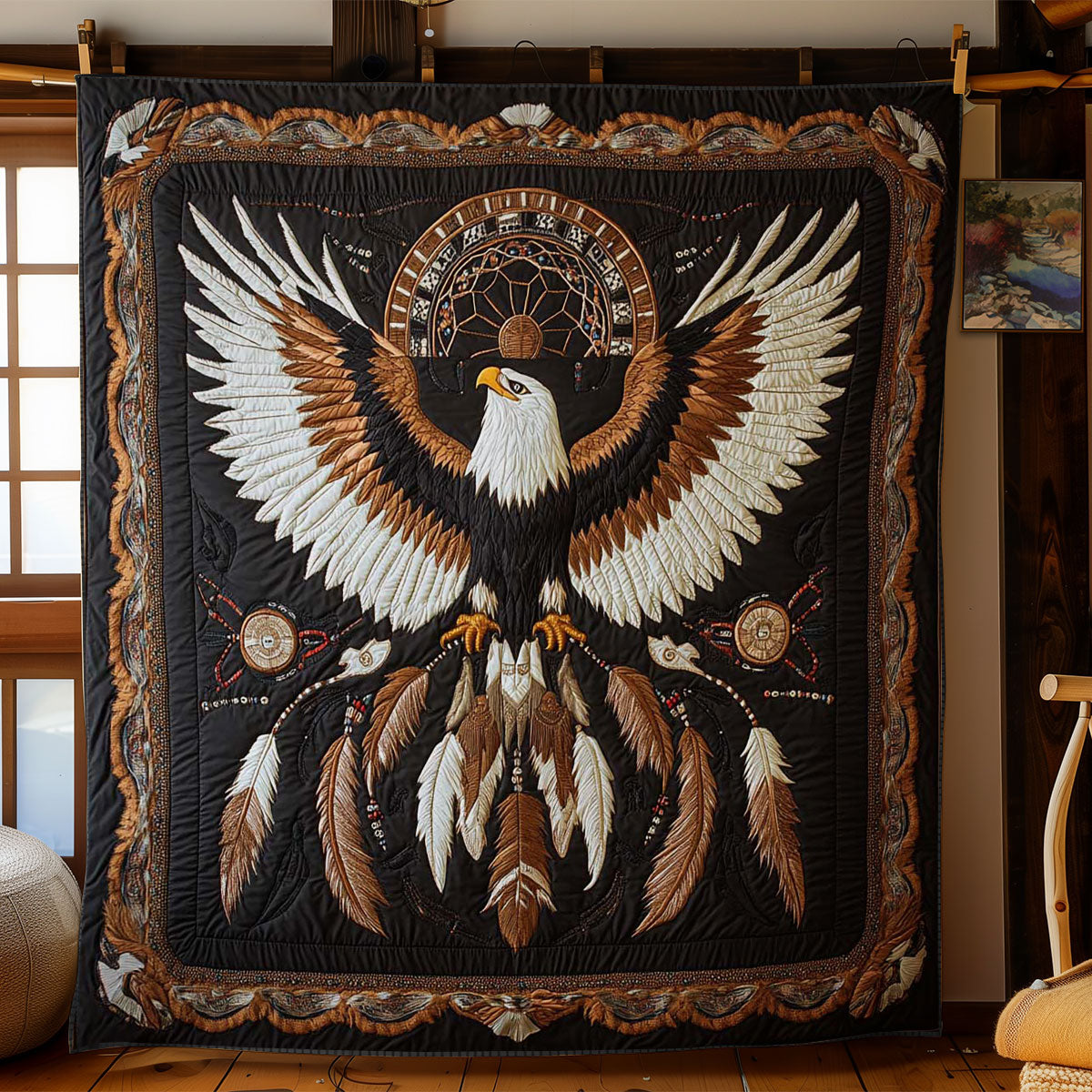 Sacred Eagle Flight WN0504044CL Quilt