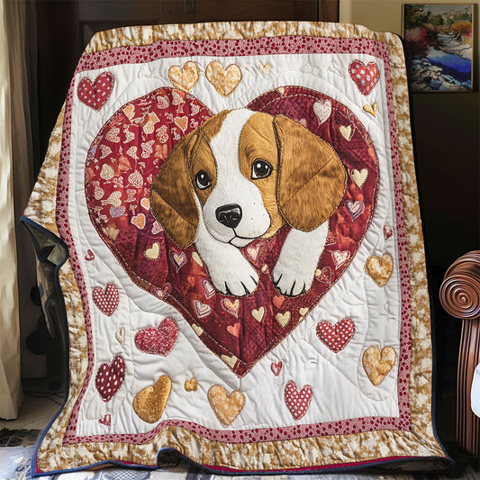 Beagle Valentine WX2712005CL Quilt