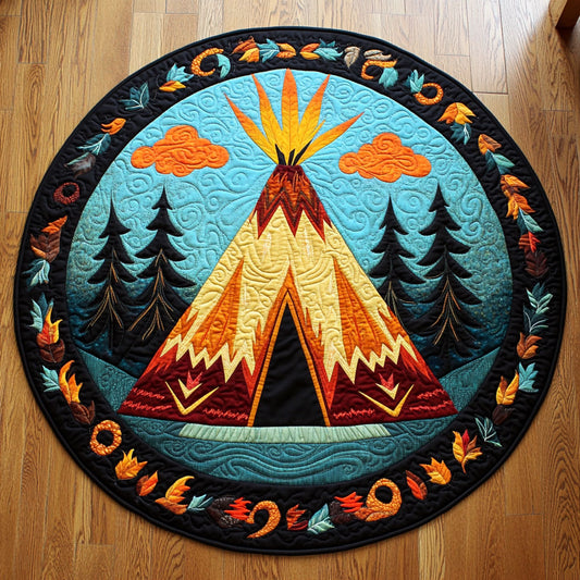 Camping Native American WX1205003CL Quilted Round Mat