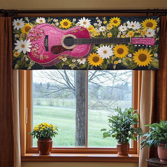 Flower Guitar WX0605020CL Quilted Valance