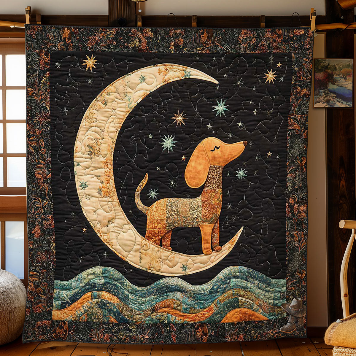 Celestial Dachshund WN2312020CL Quilt