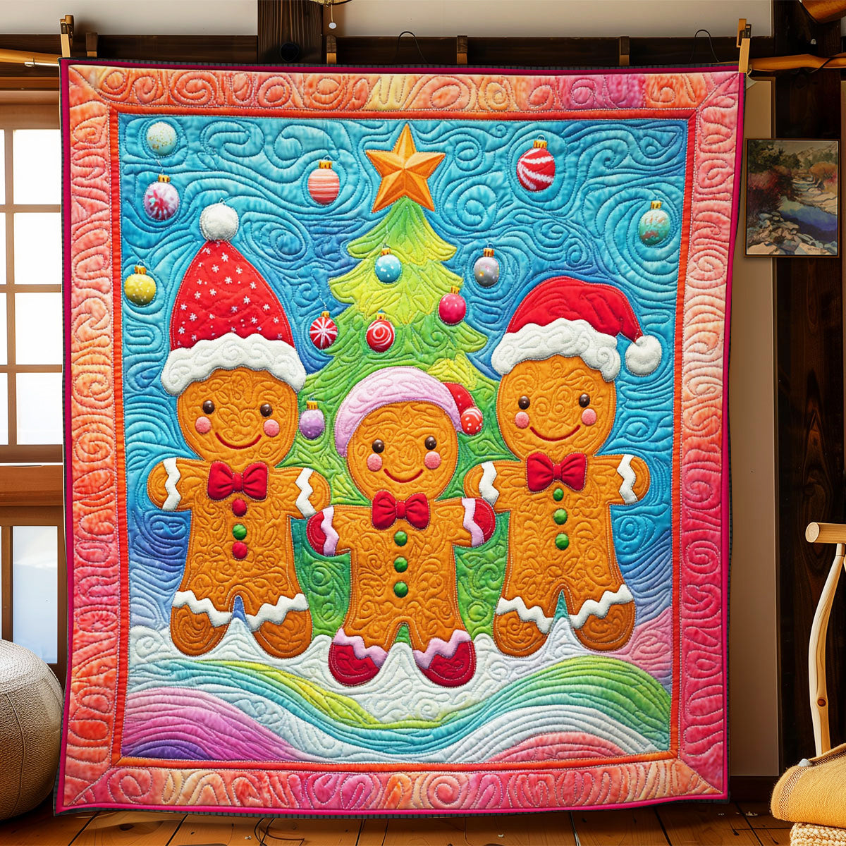 Gingerbread Holiday CW1811010CL Quilt