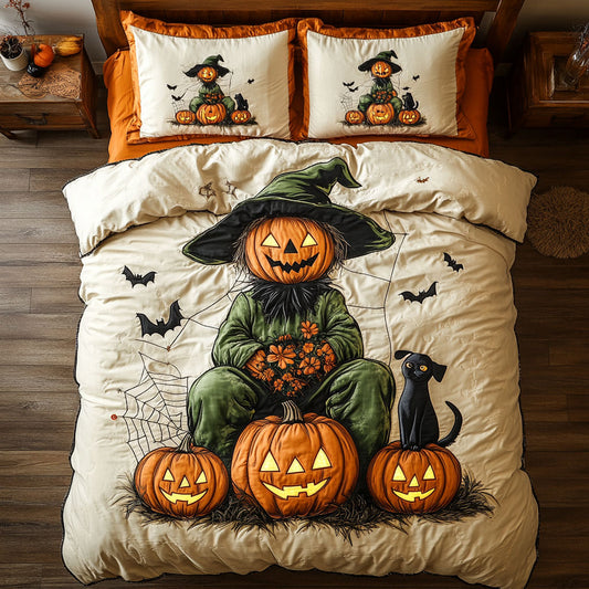 Happy Scarecrow Harvest WN0508015CL Duvet Cover Set
