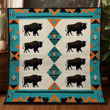 Bison Native American WX0406006CL Quilt