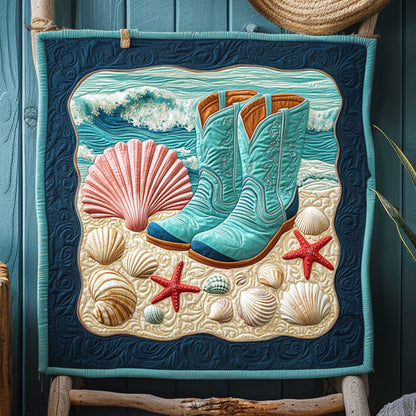 Cowboy Steps On Sand WY0508072CL Quilt