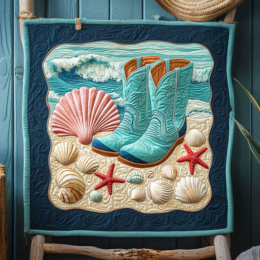 Cowboy Steps On Sand WY0508072CL Quilt