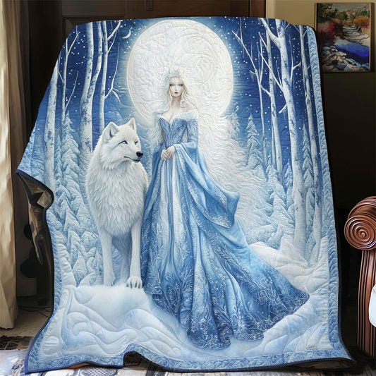 Snow Princess And Wolf WY1401039CL Quilt