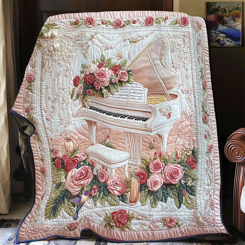 Rose And Piano WY2412074CLQuilt