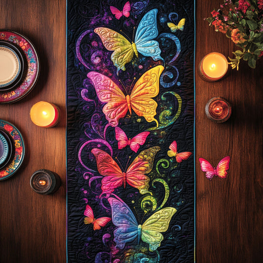 Color Butterfly CW2907016CL Quilted Table Runner