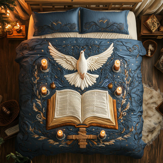Cross Book And Dove WY1001036CL Duvet Cover Set