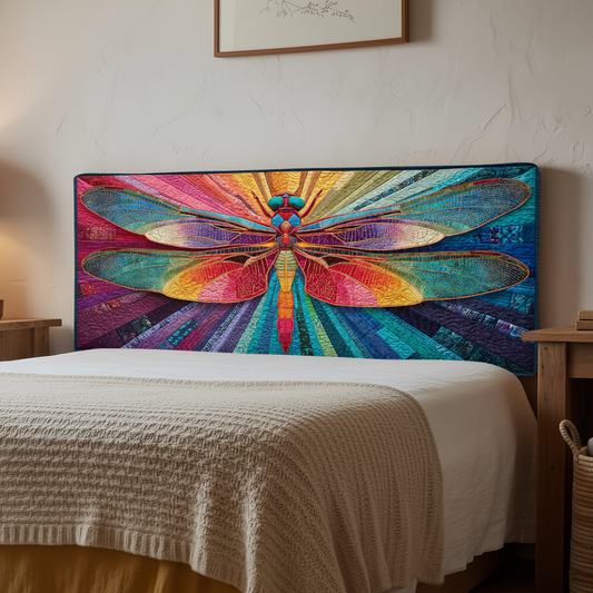 Rainbow Dragonfly XR2312019CL Quilted Headboard Slipcover